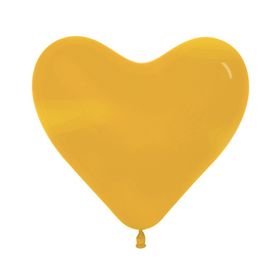 S6 Сердца, Пастель, Жёлтый, 6"/15 см, 1 шт